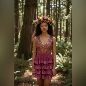 ANU brand new exquisite sequin silk dress